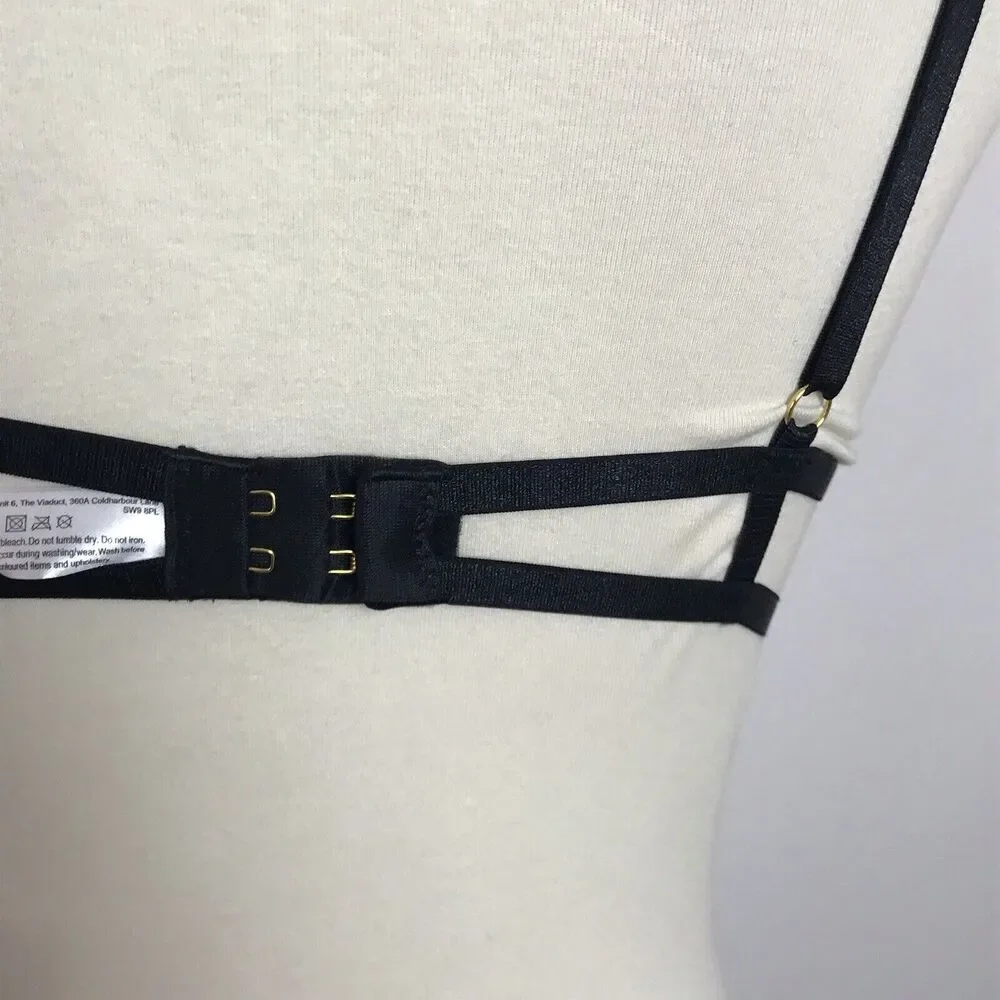 Hustler Bra Push Up Floral Romantic Gothic Whimsigoth Witchy Victorian Lingerie